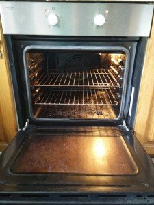 dirty oven before cleaning